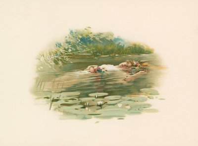 Ophelia, druknede af Harold Copping