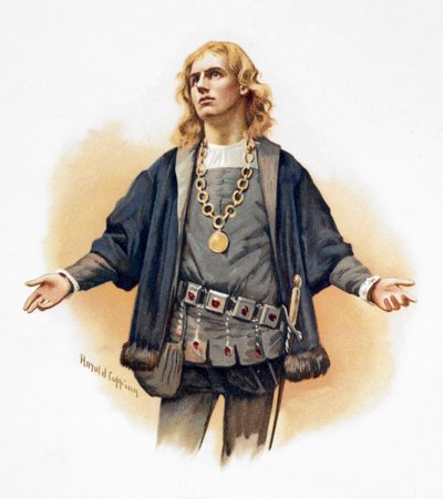 Portræt af Hamlet, prins af Danmark af Harold Copping