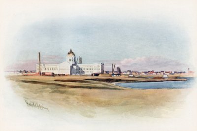 Regina, Saskatchewan, New Parliament House under opførelse af Harold Copping