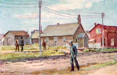 Kirken i bjælkehytten, Lloydminster af Harold Copping