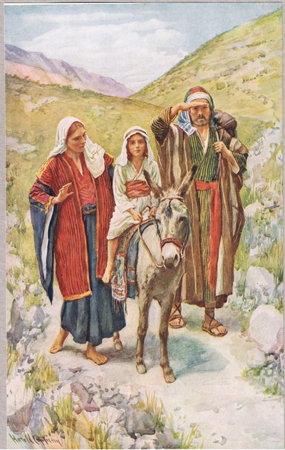 Hjemkomsten fra Egypten af Harold Copping