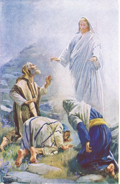 Transfigurationen, illustration fra Harold Copping Pictures: The Crown Series, c.1920