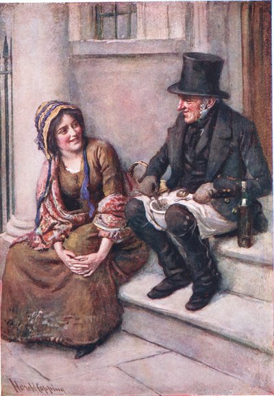 Trotty Veck og hans datter Meg, illustration til 