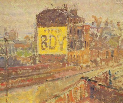 Hampstead Road, ca. 1910-11 af Harold Gilman