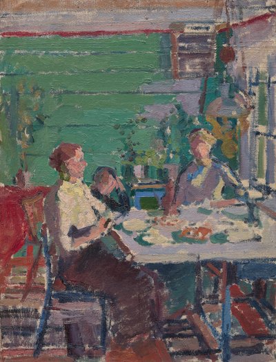 Interiørscene, muligvis i Norge af Harold Gilman