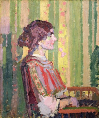 Mrs Robert Bevan, ca. 1913 (olie på lærred) af Harold Gilman