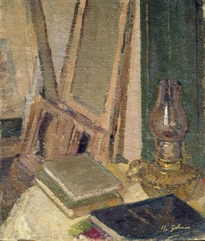 Studio interiør af Harold Gilman