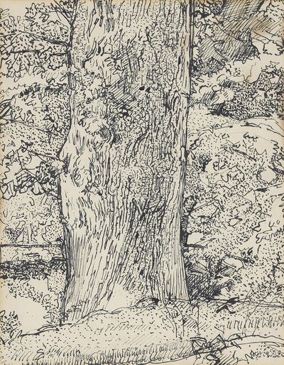 Træ, 1916 af Harold Gilman
