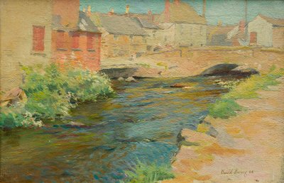 Newlyn Bridge af Harold Harvey