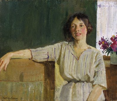 Kunstnerens model, Newlyn af Harold Harvey