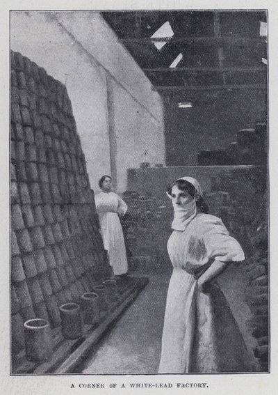Et hjørne af en hvid-bly fabrik (s/h foto) af Harold Hume Piffard