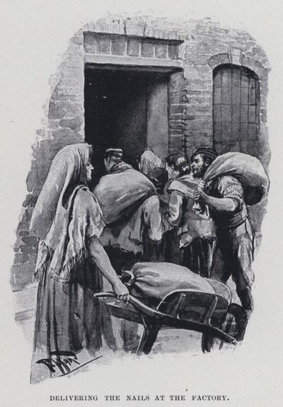Levering af neglene på fabrikken (s/h foto) af Harold Hume Piffard
