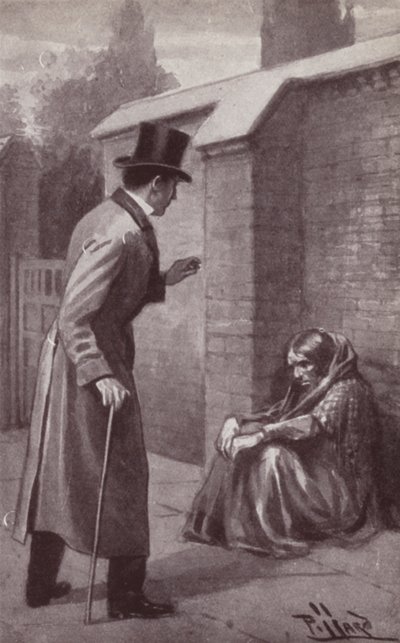 Illustration til The Mystery Of Edwin Drood af Charles Dickens (litho) af Harold Hume Piffard