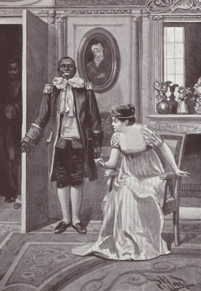 Illustration til Vanity Fair af William Makepeace Thackeray (litho) af Harold Hume Piffard