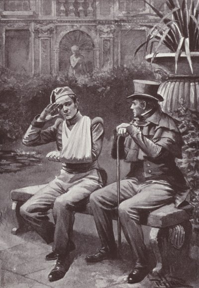 Illustration til Vanity Fair af William Makepeace Thackeray (litho) af Harold Hume Piffard