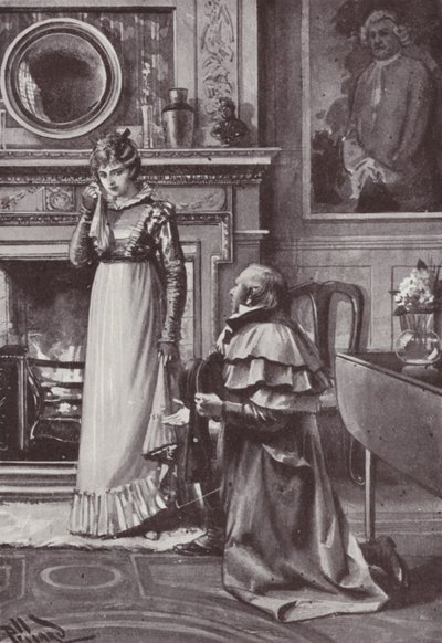 Illustration til Vanity Fair af William Makepeace Thackeray (litho) af Harold Hume Piffard