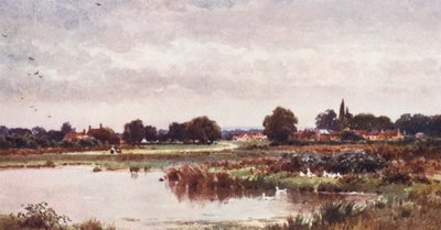 Dunsfold, nær Cranleigh (farvelitografi) af Harold Sutton Palmer