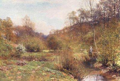 Det spirende år, Ockley (farvelitografi) af Harold Sutton Palmer