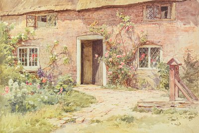 Roser omkring døren til sommerhuset, Wilmington (akvarel) af Harold Swanwick