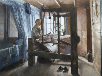Et vævehus af Harriet Backer