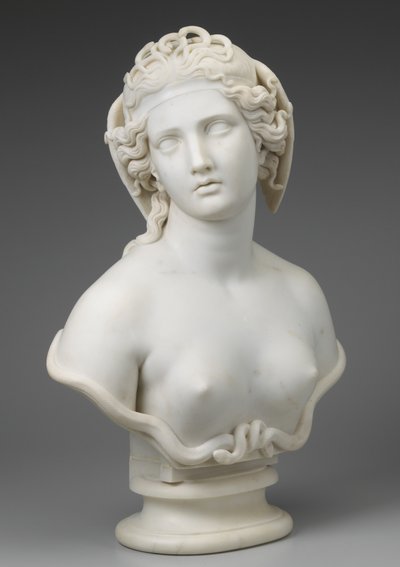 Medusa, ca. 1854 af Harriet Goodhue Hosmer