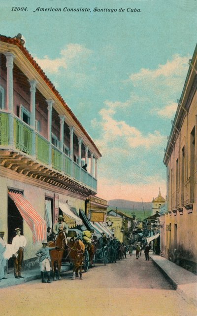 Amerikansk konsulat, Santiago de Cuba, c1911 af Harris Bros and Co