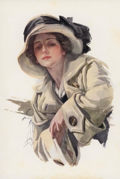 Ballade of Welcome (farvelitografi) af Harrison Fisher