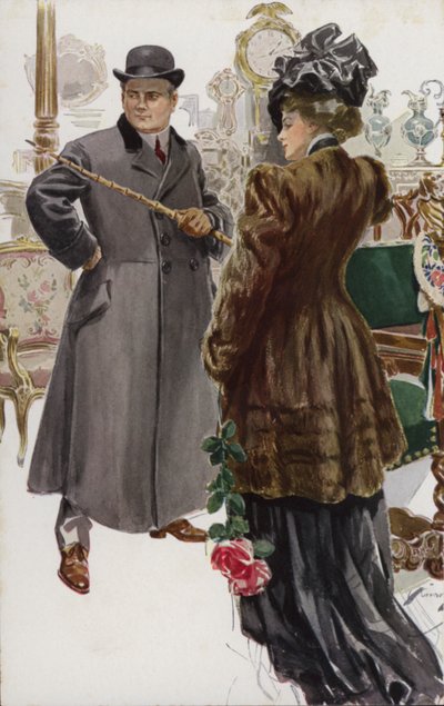 Illustration for When a Man Marries by Mary Roberts Rinehartdani af Harrison Fisher
