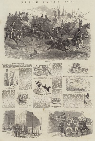 Epsom Races, 1849 af Harrison William Weir