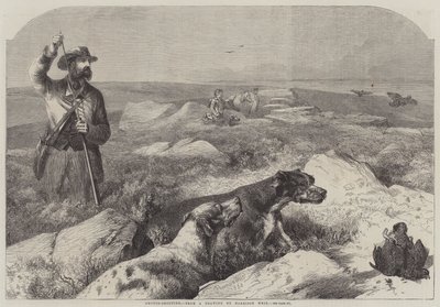 Rypeskydning (gravering) af Harrison William Weir