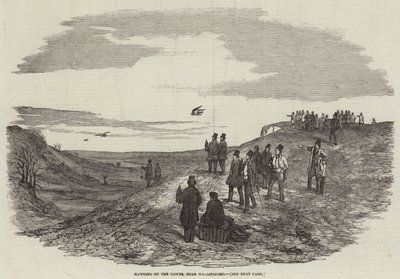 Hawking on the Downs, nær Wallingford af Harrison William Weir