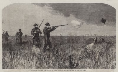 Hans Kongelige Højhed Prinsen af Wales skyder på Prairies of the Far West af Harrison William Weir