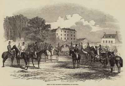Mød Hendes Majestæts Buckhounds ved Salt-Hill af Harrison William Weir