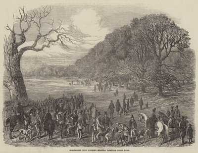 Spelthorne Club Coursing Meeting, Hampton Court Park af Harrison William Weir