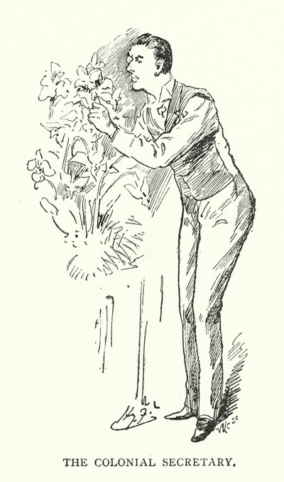 Kolonisekretæren (litografi) af Harry (after) Furniss