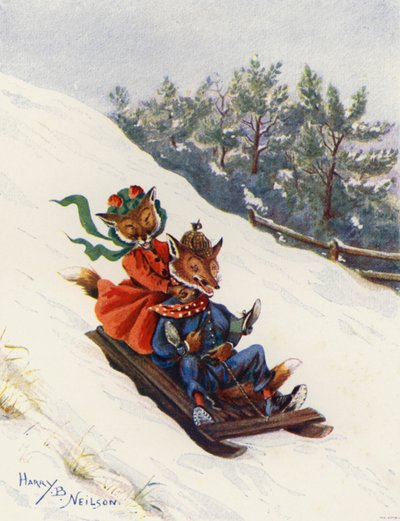 Tabagganing (Sort Litho) af Harry B Neilson