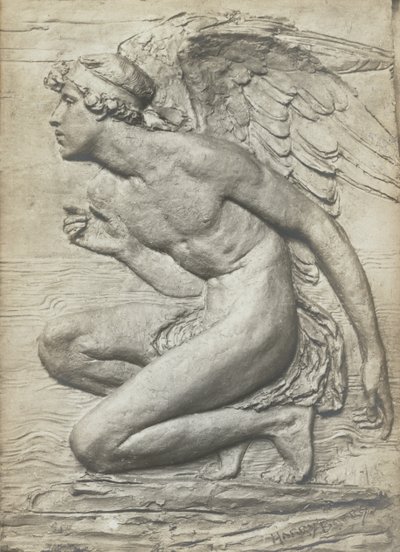 Historien om Psyche: Amor (forsølvet bronze) (se 198359 og 201279) af Harry Bates