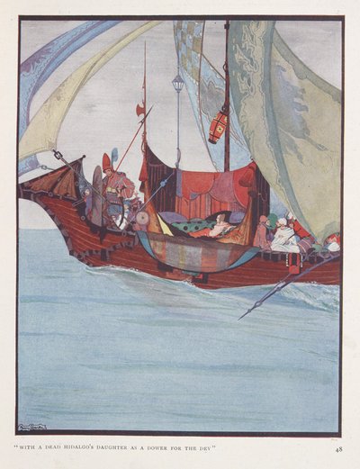 En ballade om kaptajnerne. "Med en død Hidalgos datter   som en medgift for dej" af Harry Clarke