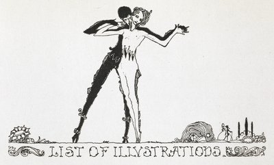 En mand og kvinde danser. af Harry Clarke
