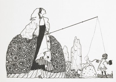 En kvinde som dukkefører. af Harry Clarke
