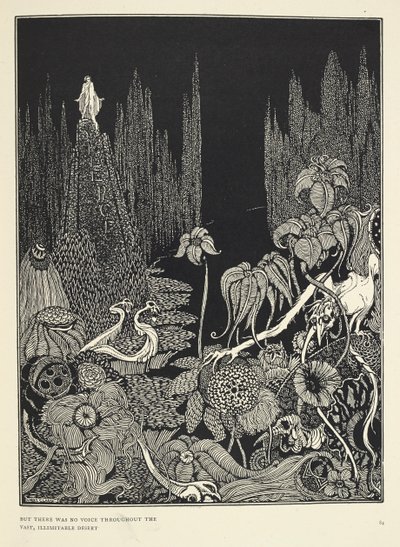 "Men der var ingen stemme i hele den enorme ubegrænsede ørken." Illustration til 