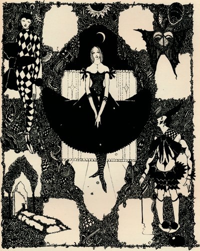 Columbine, c 1900-1930, 1925 af Harry Clarke