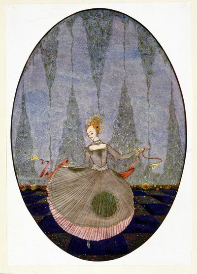 Danser over gulvet, som ingen endnu havde danset - i Andersens "Den Lille Havfrue" af Harry Clarke
