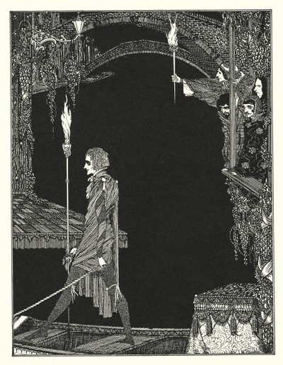 Edgar Allan Poe: The Assignation (litografi) af Harry Clarke