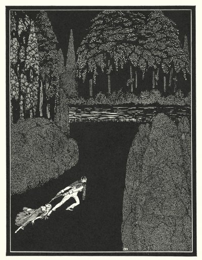 Edgar Allan Poe: Mysteriet om Marie Roget (litografi) af Harry Clarke