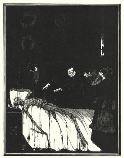 Edgar Allan Poe: Den aflange æske (litografi) af Harry Clarke
