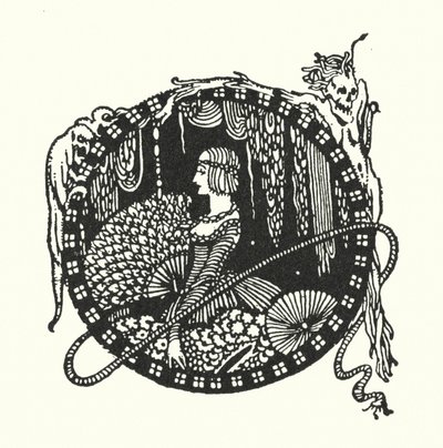 Edgar Allan Poe: The Spectacles (litografi) af Harry Clarke