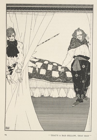Store Claus og Lille Claus. Det er en dårlig fyr, den mand. af Harry Clarke