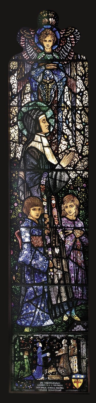 Den velsignede Julie med to børn, 1927 af Harry Clarke