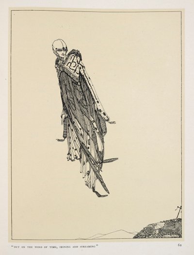 Den store elsker. "Ude i tidens vind,   skinner og streamer" af Harry Clarke